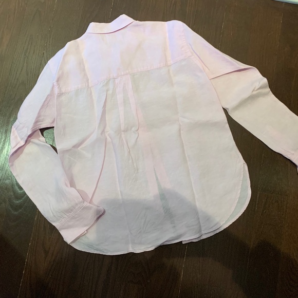 UNIQLO women's linen long sleeves shirt - Picture 4 of 5